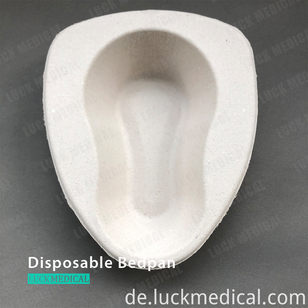 Einweg-Bettpfanne 0045 Einweg-Zellstoff-Bettpfanne 3 Disposable Bedpan 0045 Disposable Pulp Bedpan 3